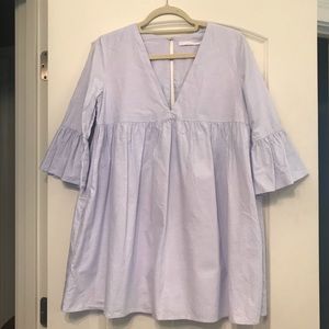 Zara Light Blue Dress with Skort & Pockets